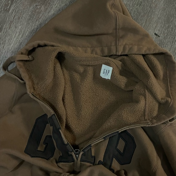 GAP Zip-Up Hoodie (Brown & Black) - Picture 1 of 2